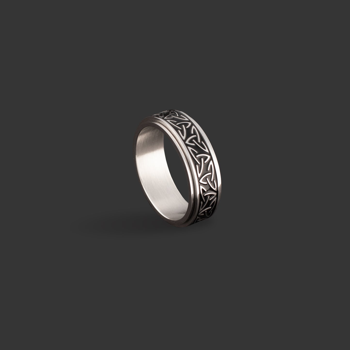 Silver Kinetic Triquetra