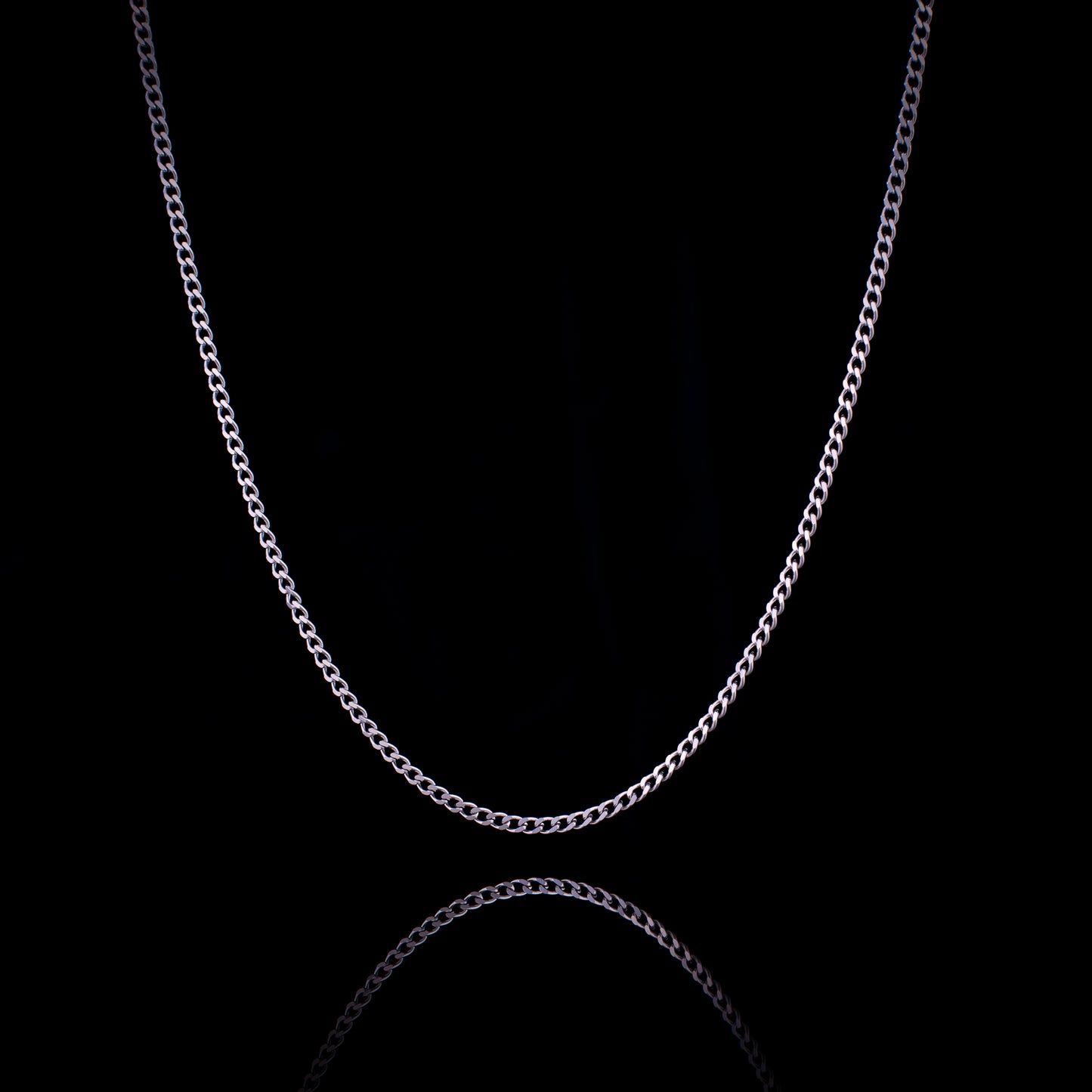 3mm Silver Curb