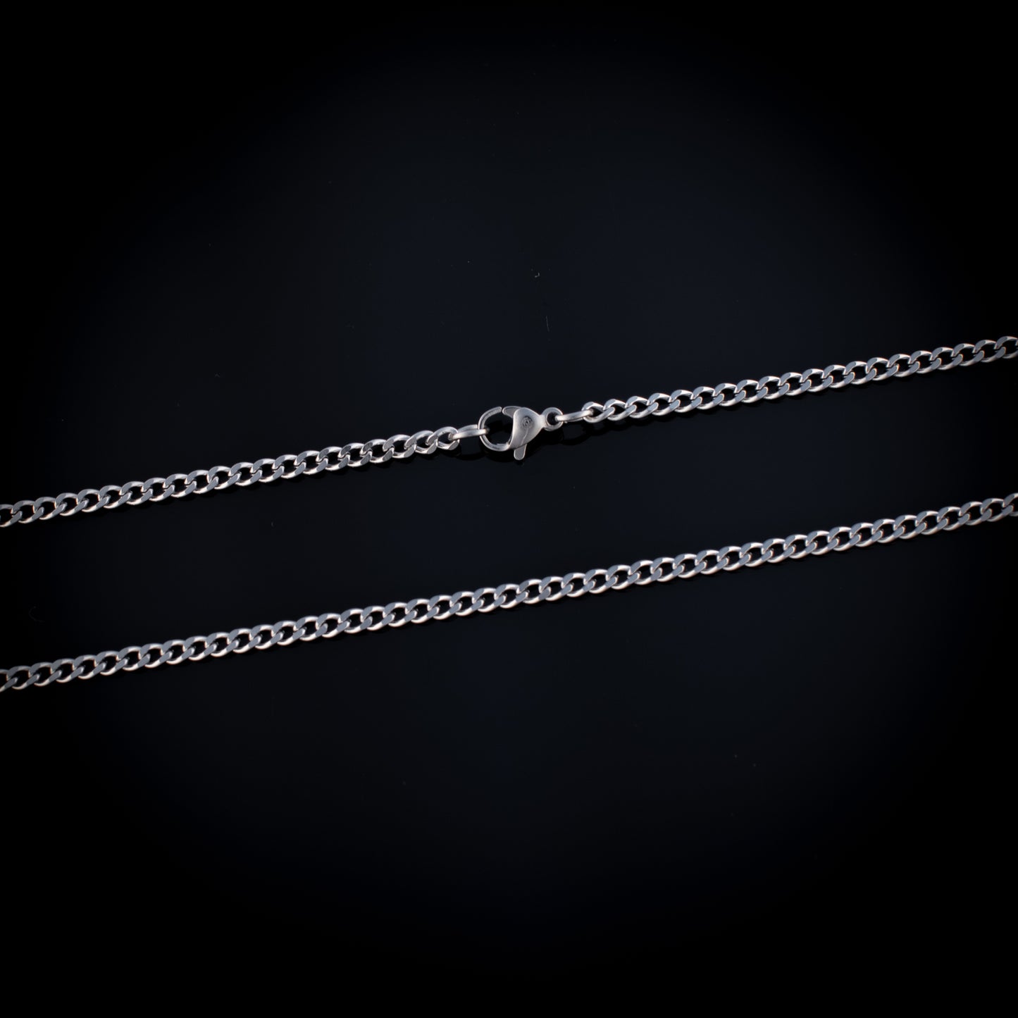 3mm Silver Curb