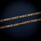 5mm Gold Figaro