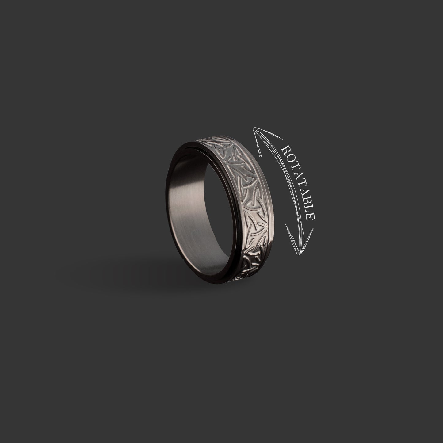 Black Kinetic Triquetra