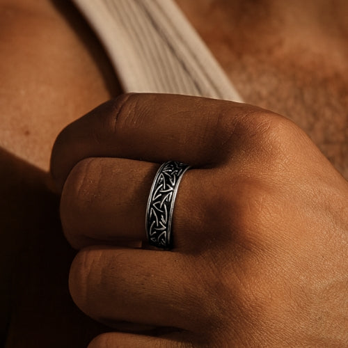 Silver Kinetic Triquetra