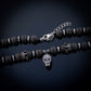 Men's Bead Skull Pendant Chain