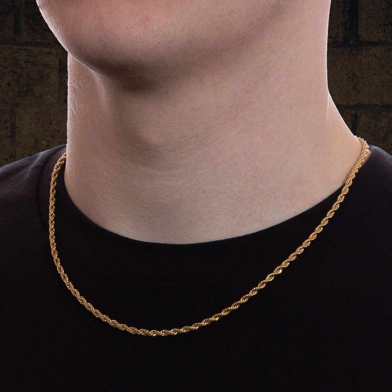 Men's Gold Rope Chain