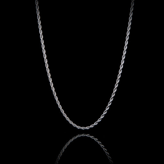 Men's Silver Rope Chain