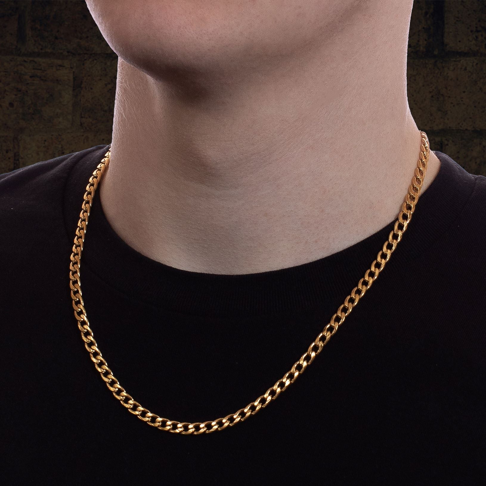 Men's Gold Curb Chain