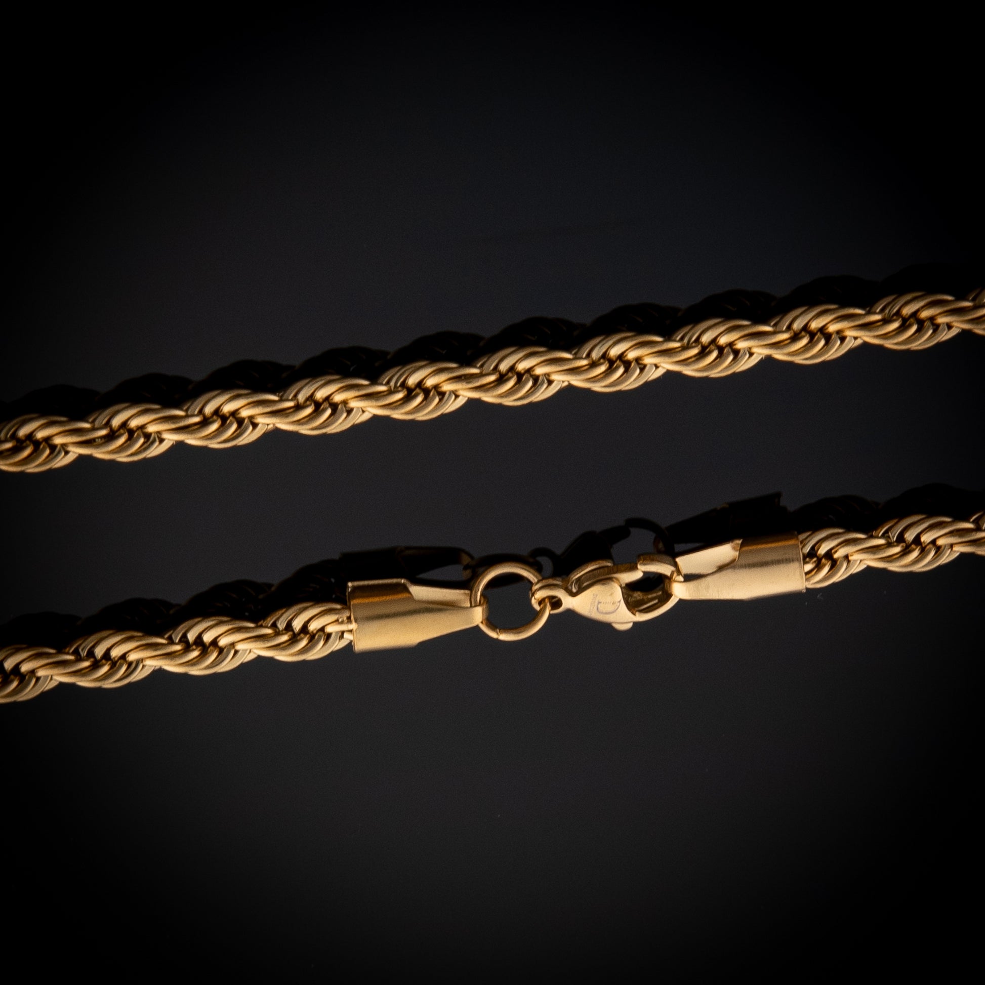 Buy Men's Jewellery  5mm Gold Rope Chain – Dominion Jewellery