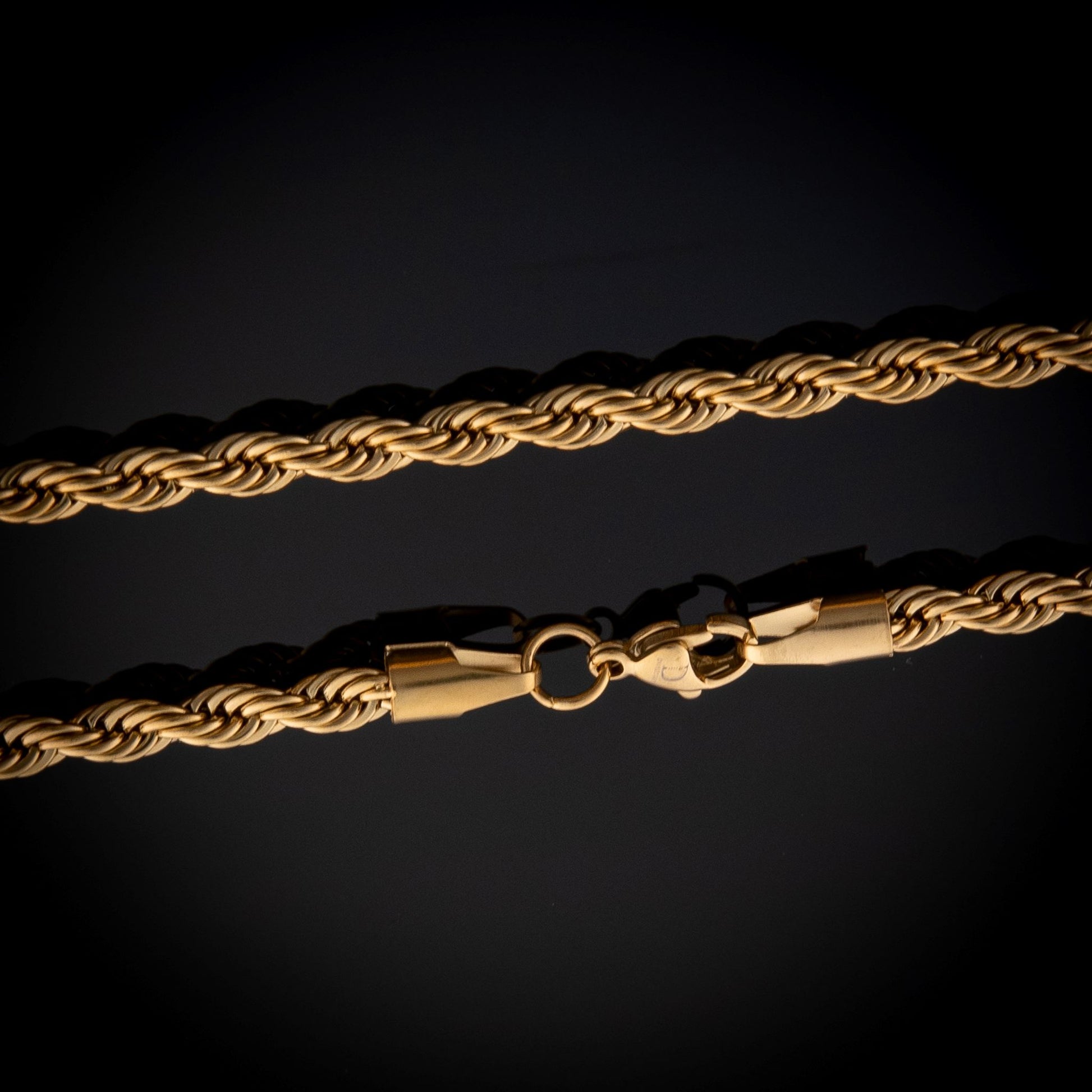 Buy Men's Jewellery  5mm Gold Rope Chain – Dominion Jewellery