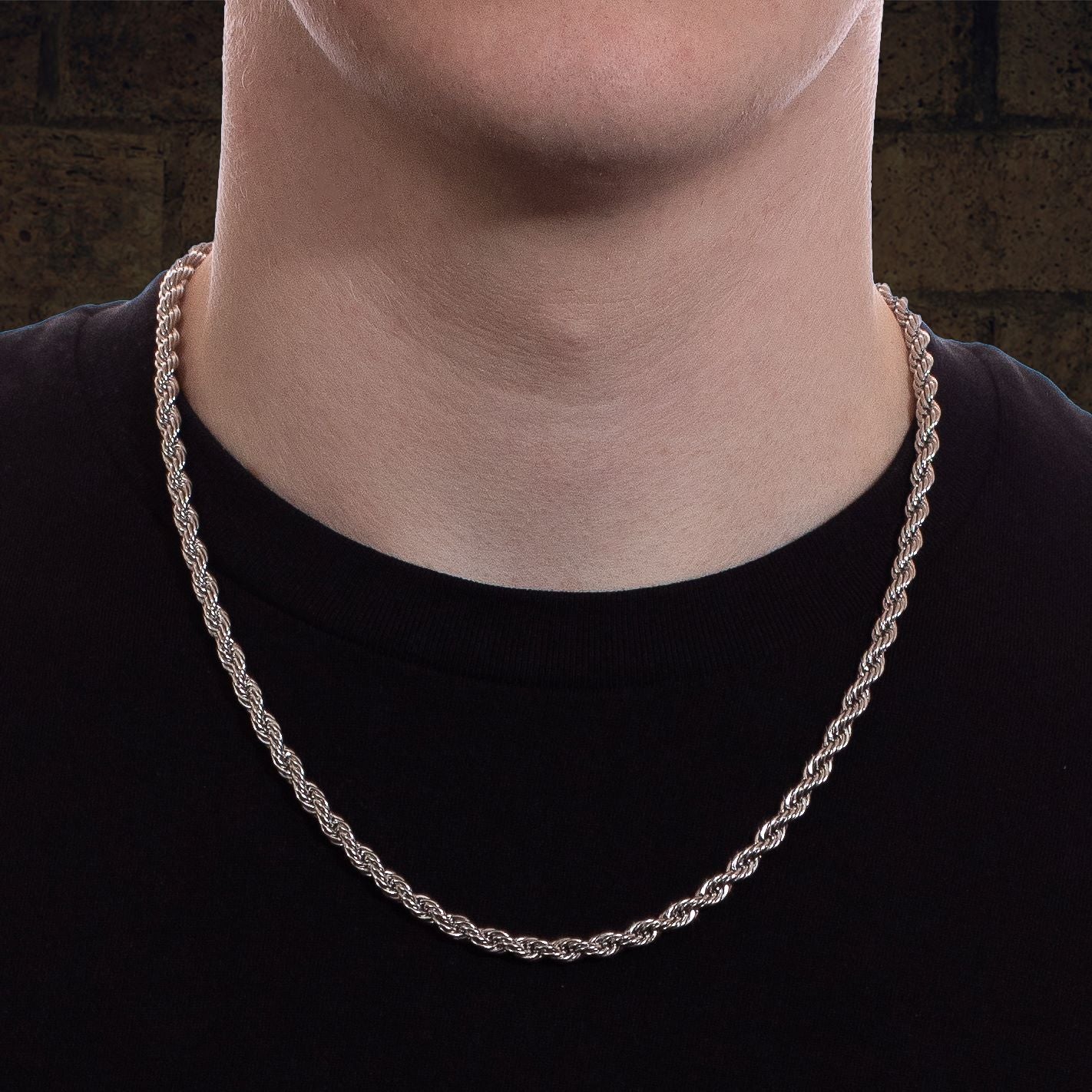 Men's Silver Rope Chain