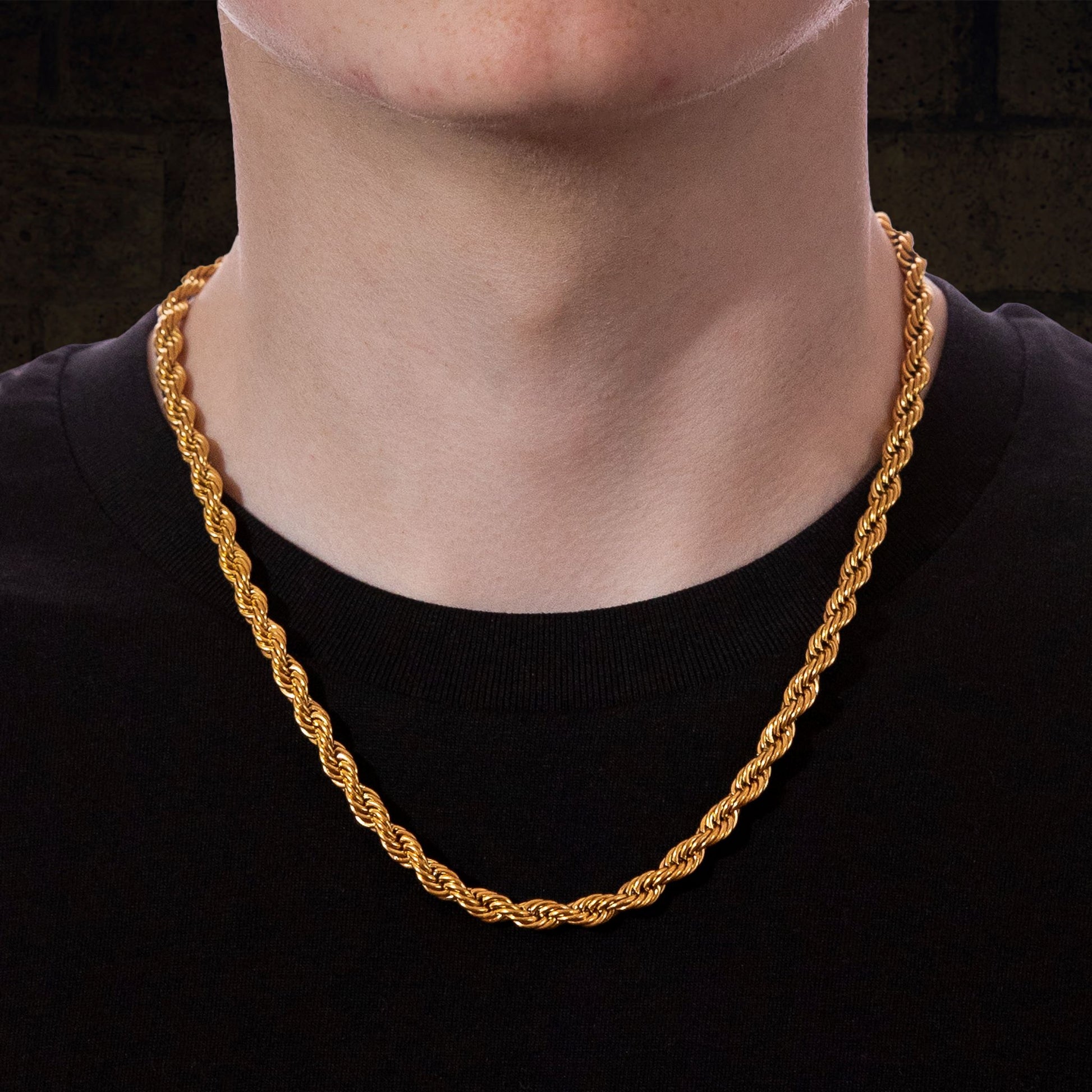 Men's Gold Rope Chain