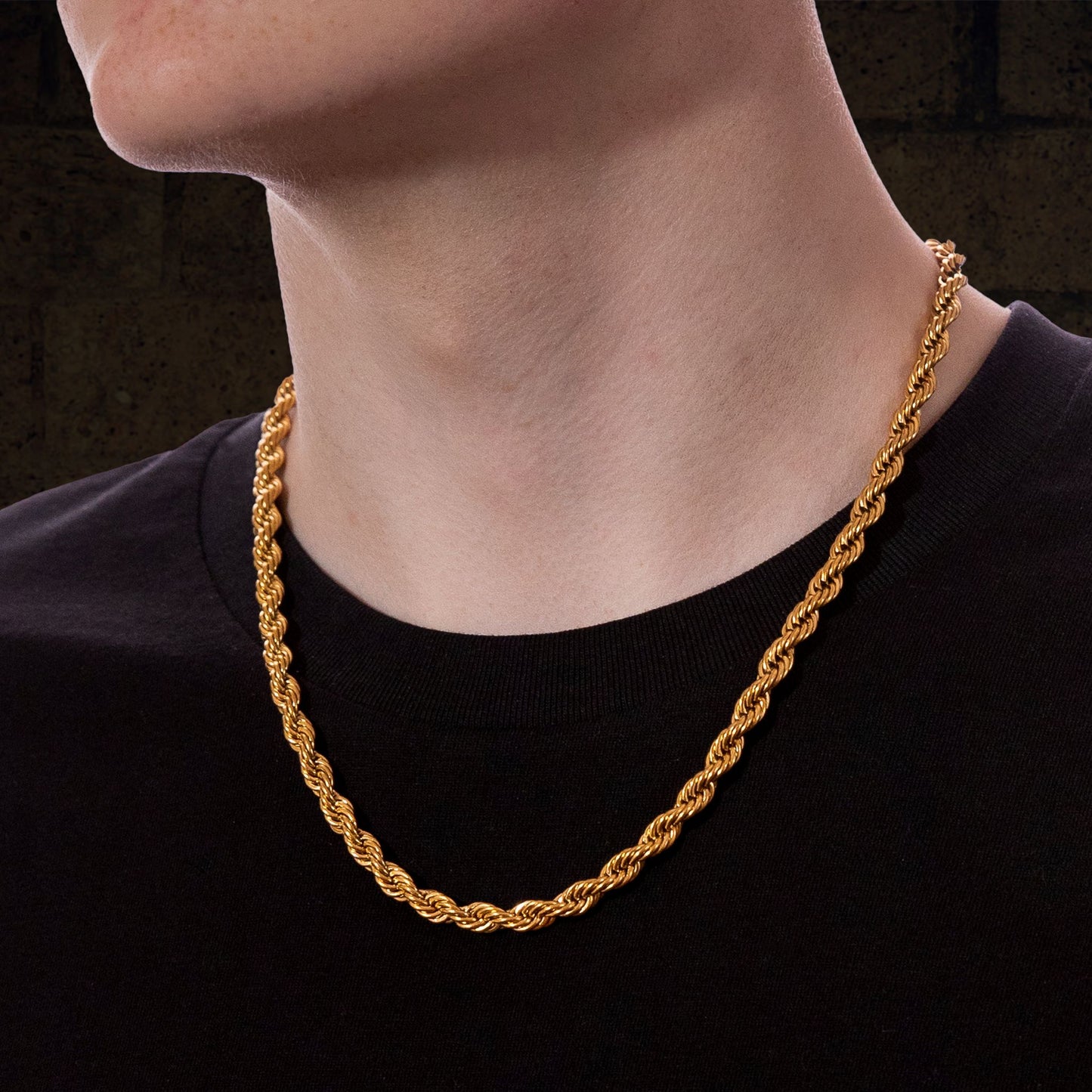 Men's Gold Rope Chain