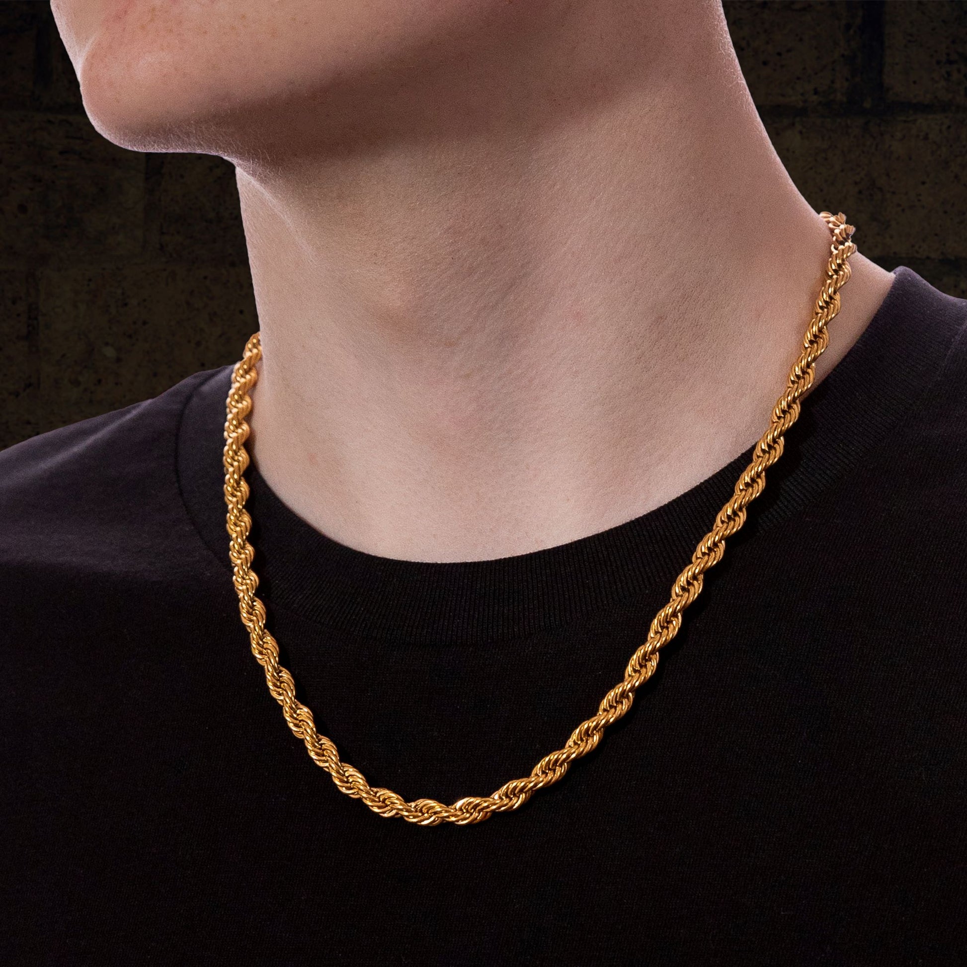 Men's Gold Rope Chain
