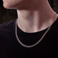 Men's Silver Curb Chain