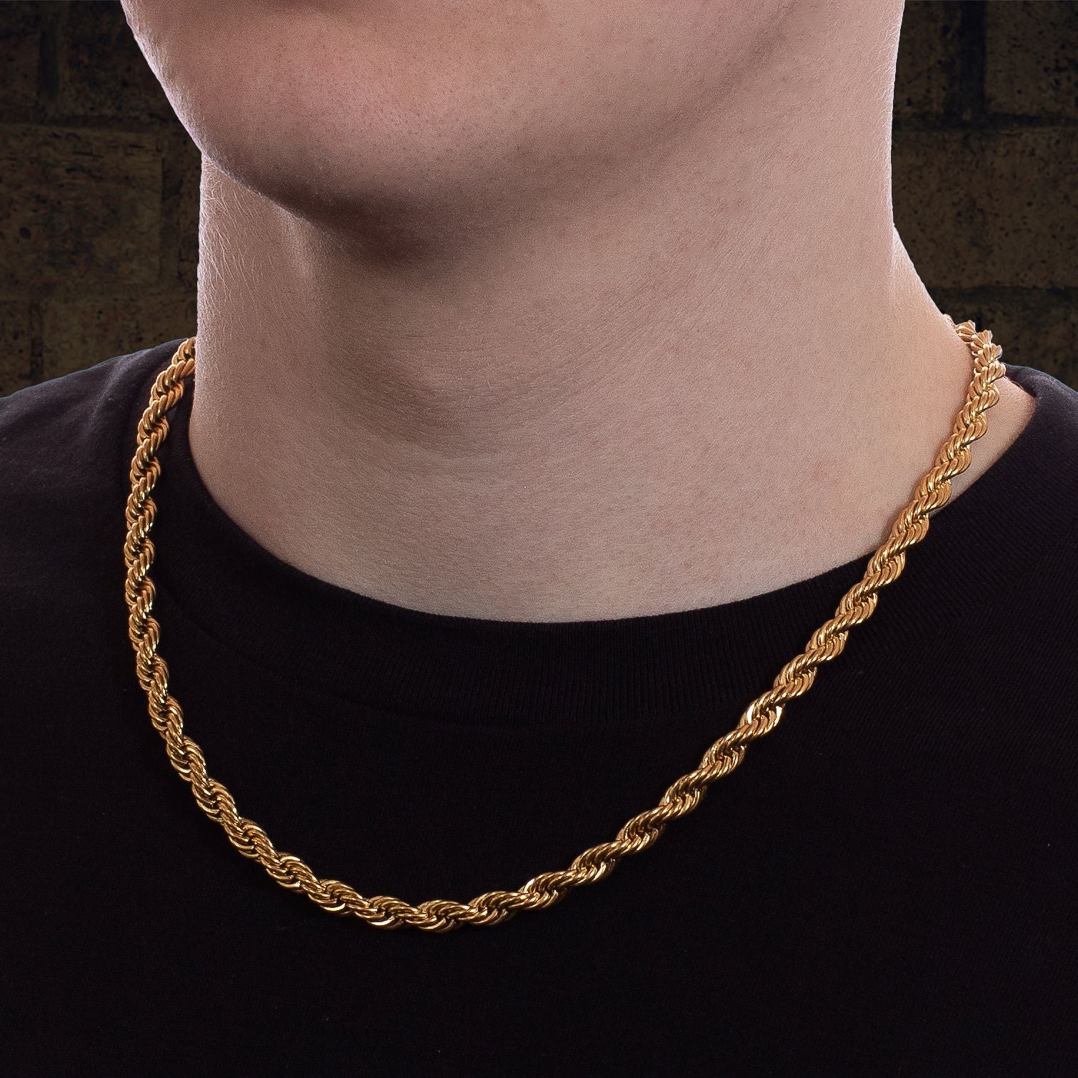 Men's Gold Rope Chain