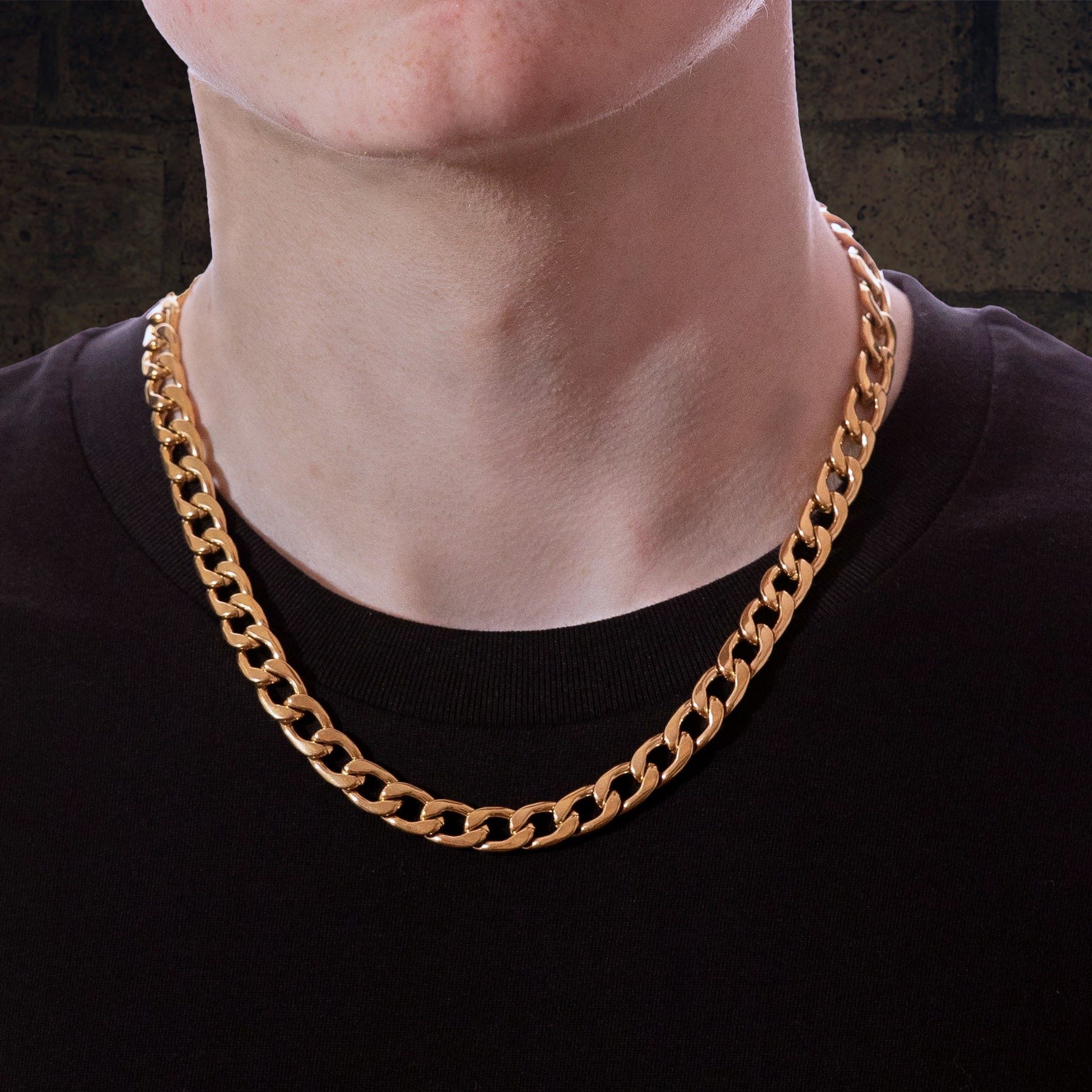 Men's Gold Curb Chain