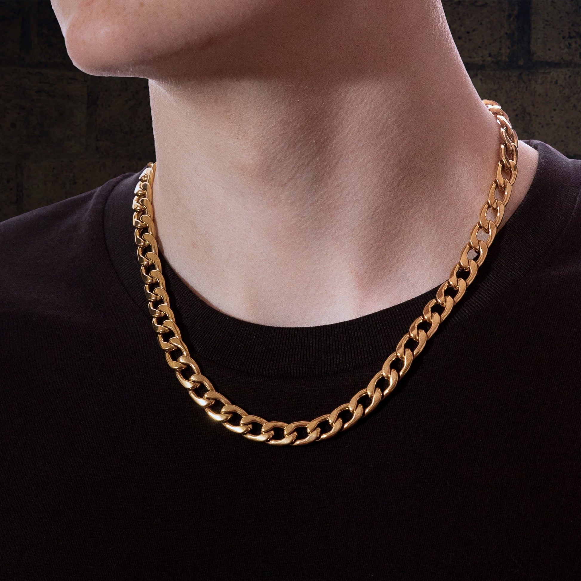 Men's Gold Curb Chain