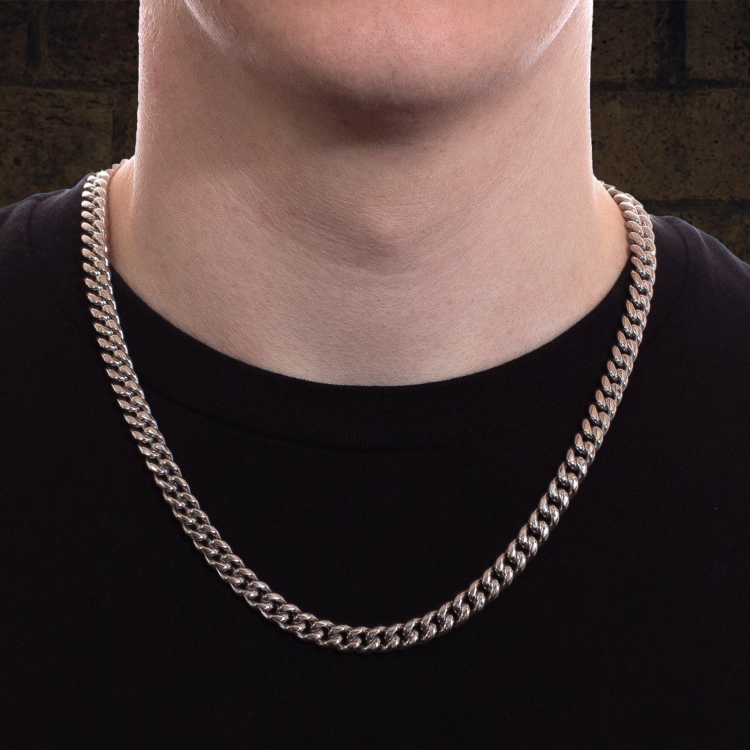 Men's Silver Cuban Chain