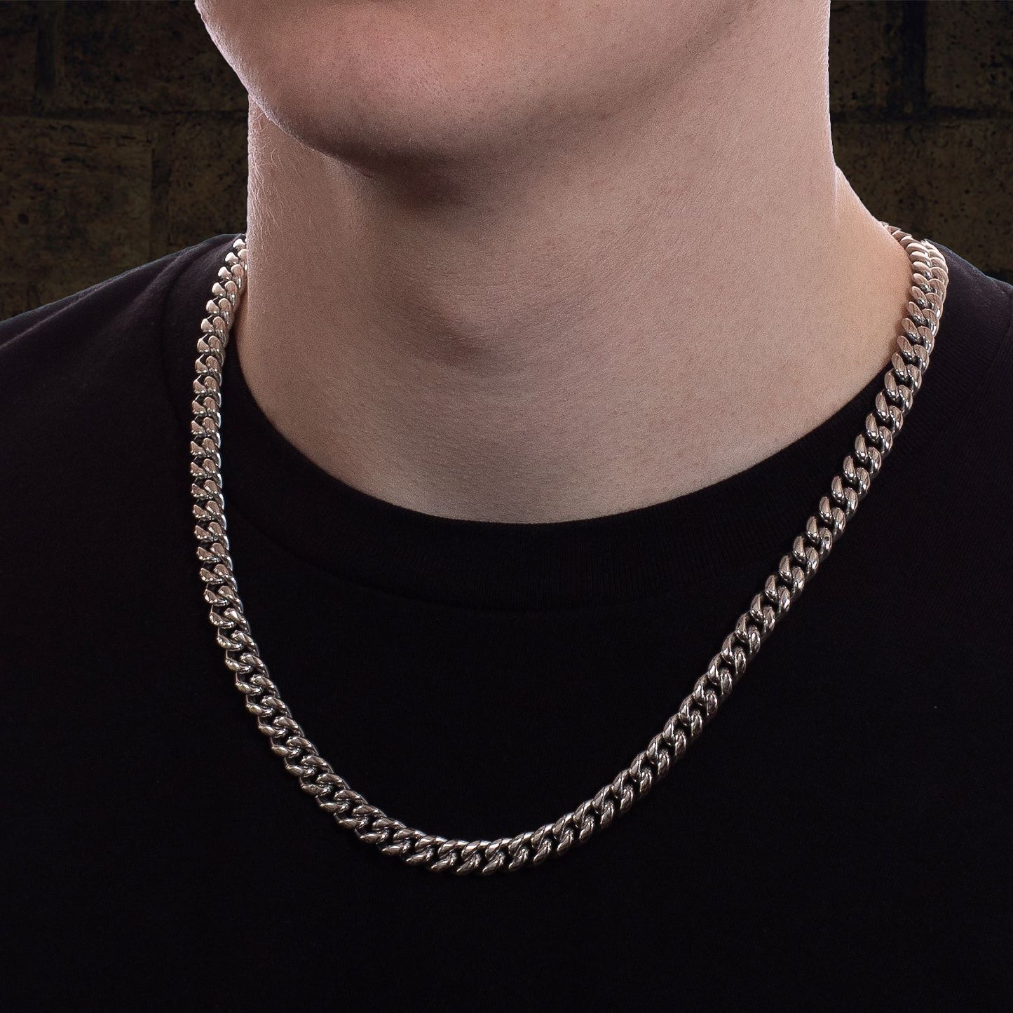 Men's Silver Cuban Chain