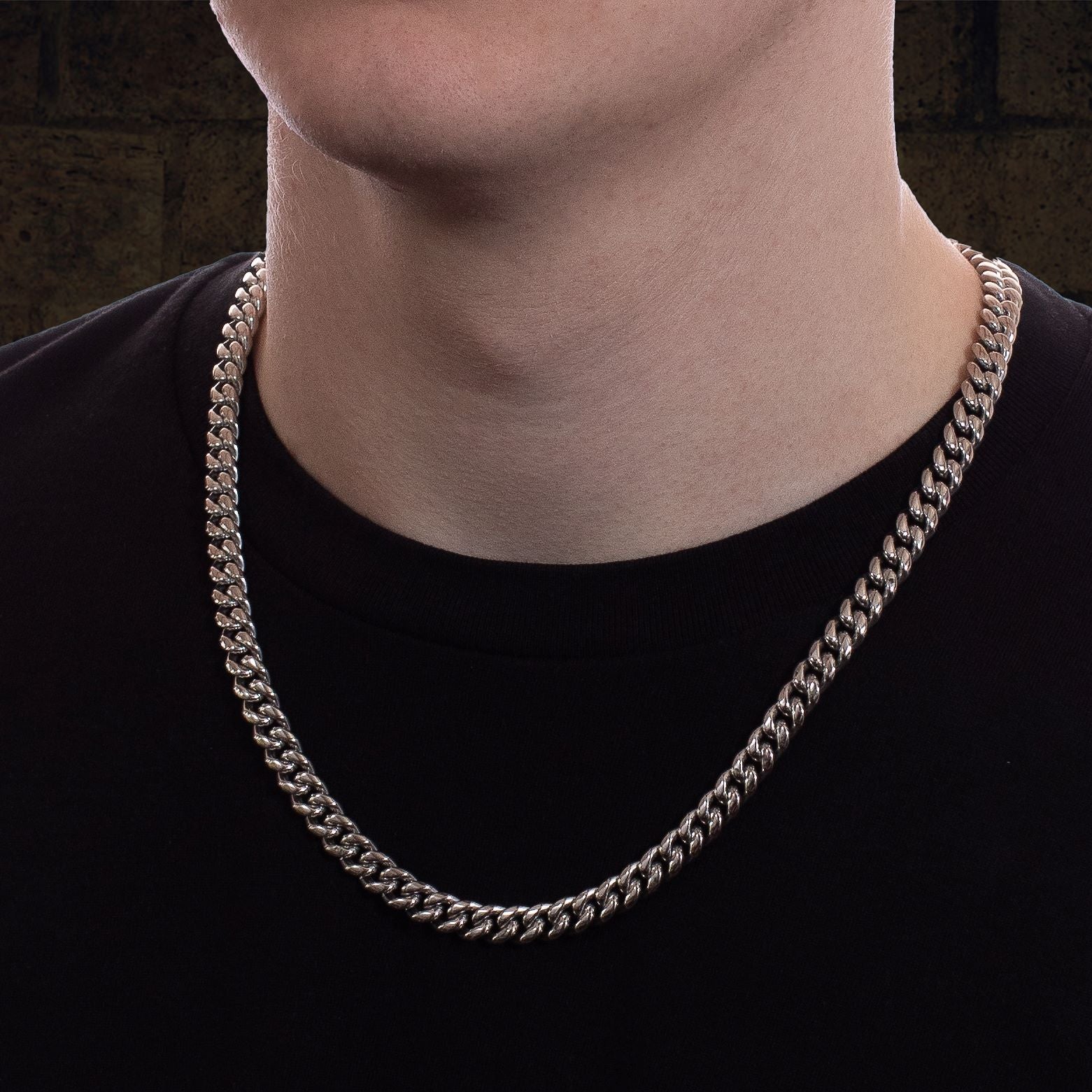 Men's Silver Cuban Chain