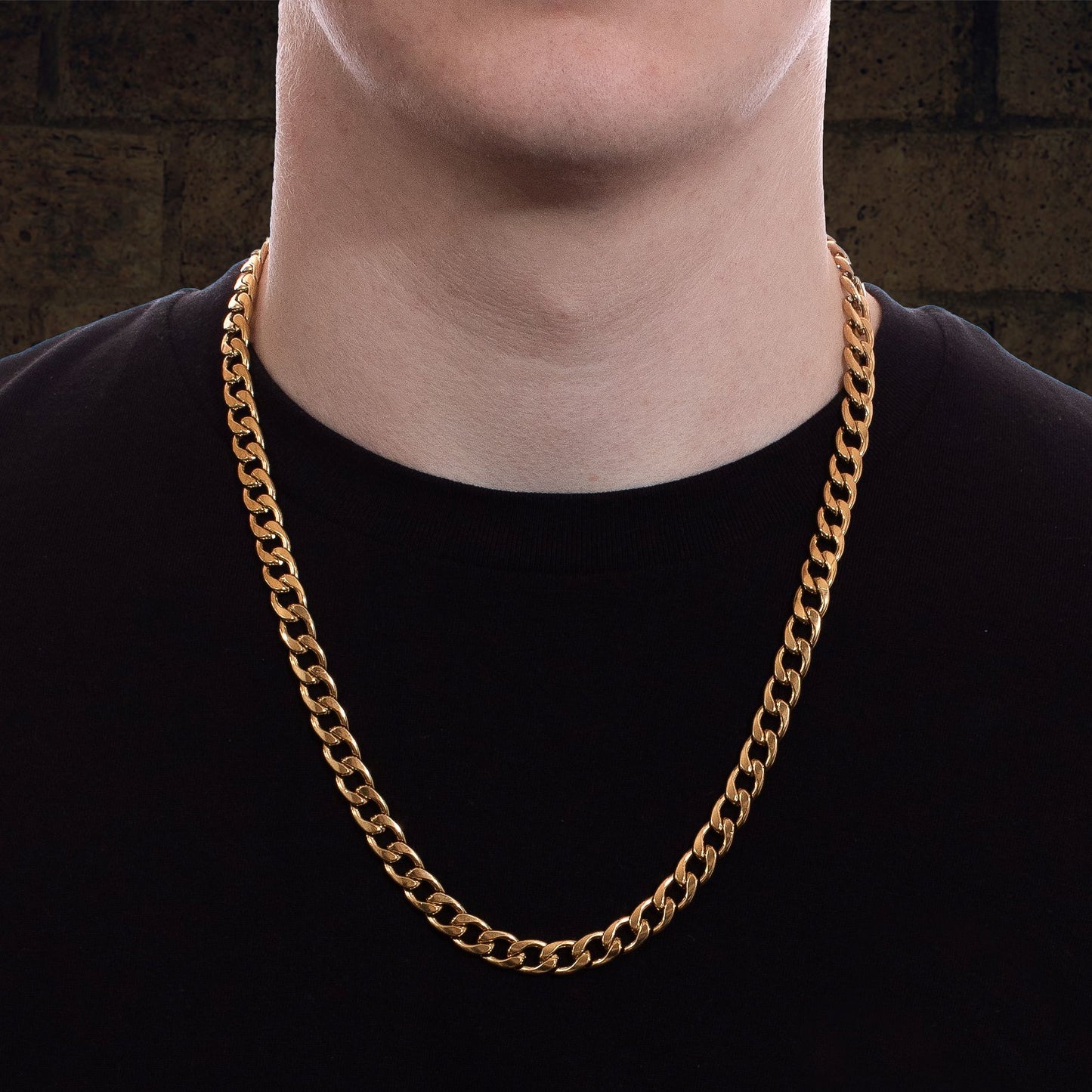Men's Gold Curb Chain