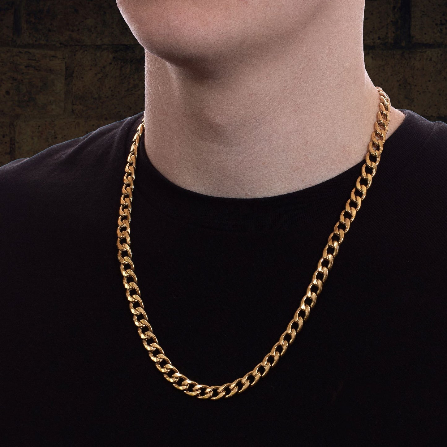 Men's Gold Curb Chain