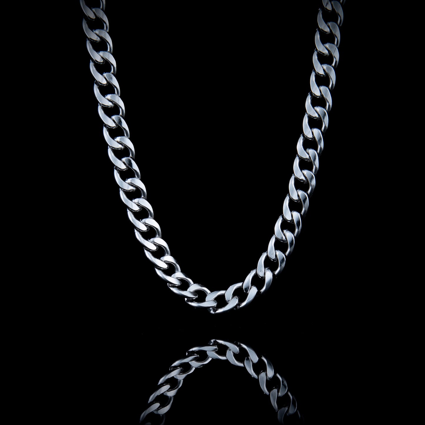Men's Silver Curb Chain