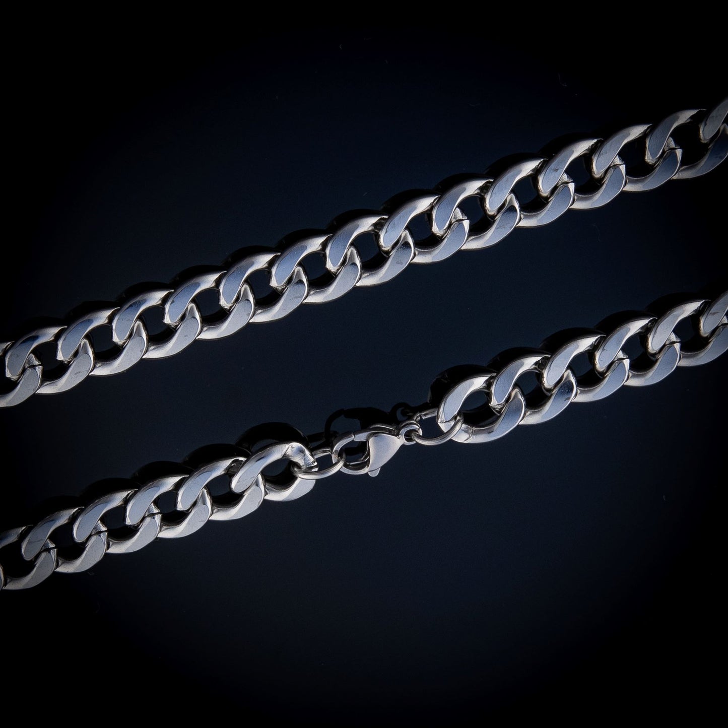 Men's Silver Curb Chain