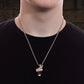 Men's Silver Hand Pendant Chain
