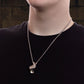 Men's Silver Hand Pendant Chain