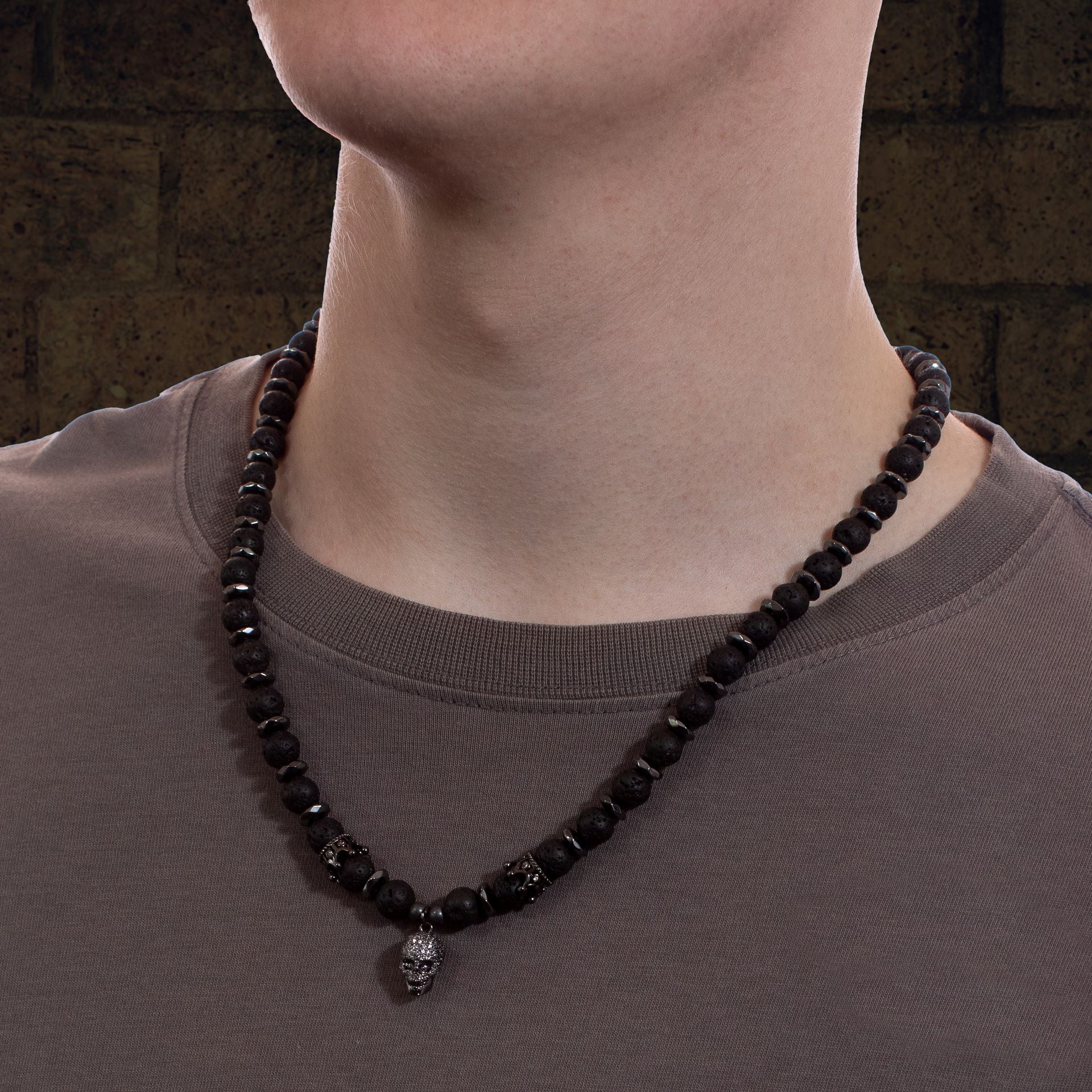 Men's Bead Pendant Chain